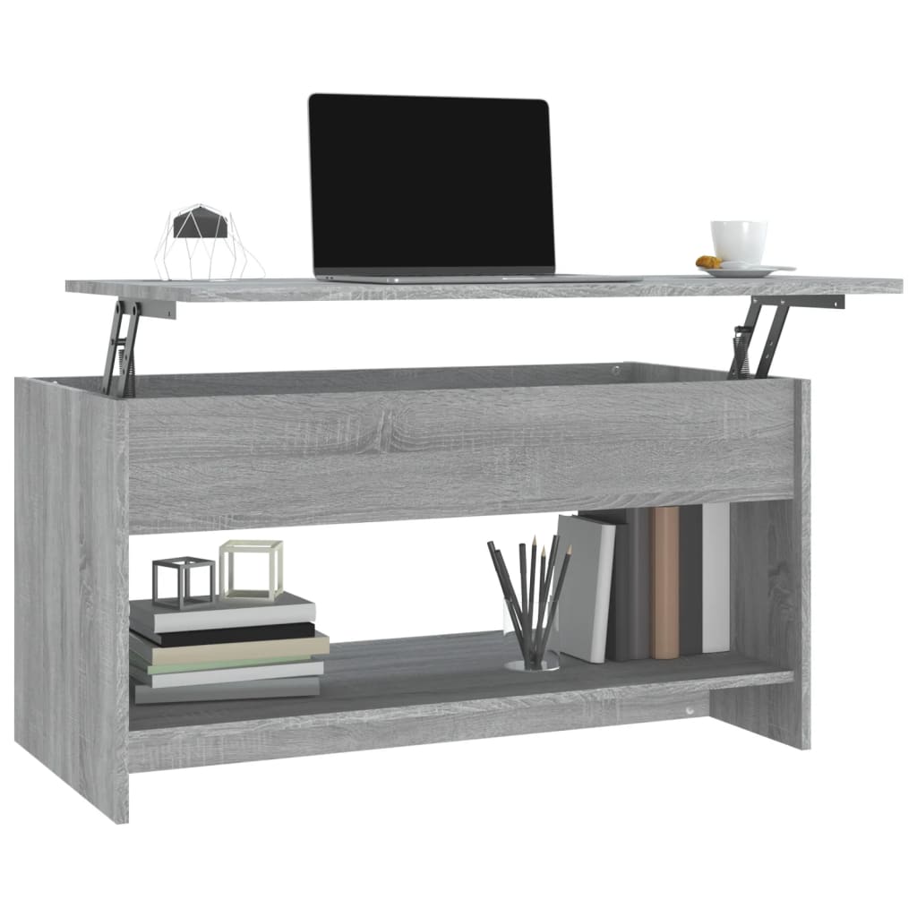 Salongbord Sofabord Sonoma Grå 102x50x52,5 cm