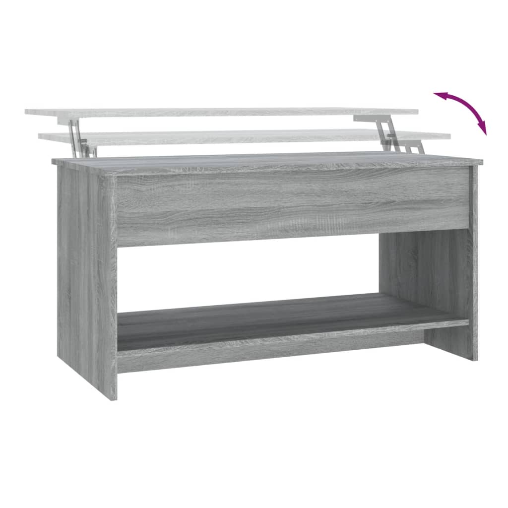 Salongbord Sofabord Sonoma Grå 102x50x52,5 cm