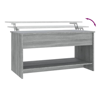 Salongbord Sofabord Sonoma Grå 102x50x52,5 cm