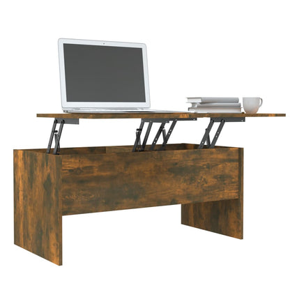Salongbord Sofabord Røkt Eik 102x50,5x46,5 cm