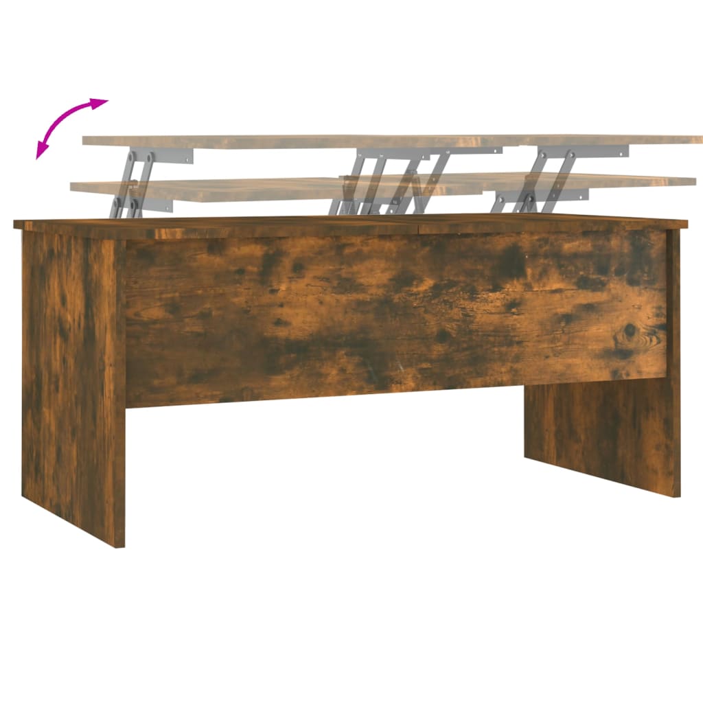 Salongbord Sofabord Røkt Eik 102x50,5x46,5 cm