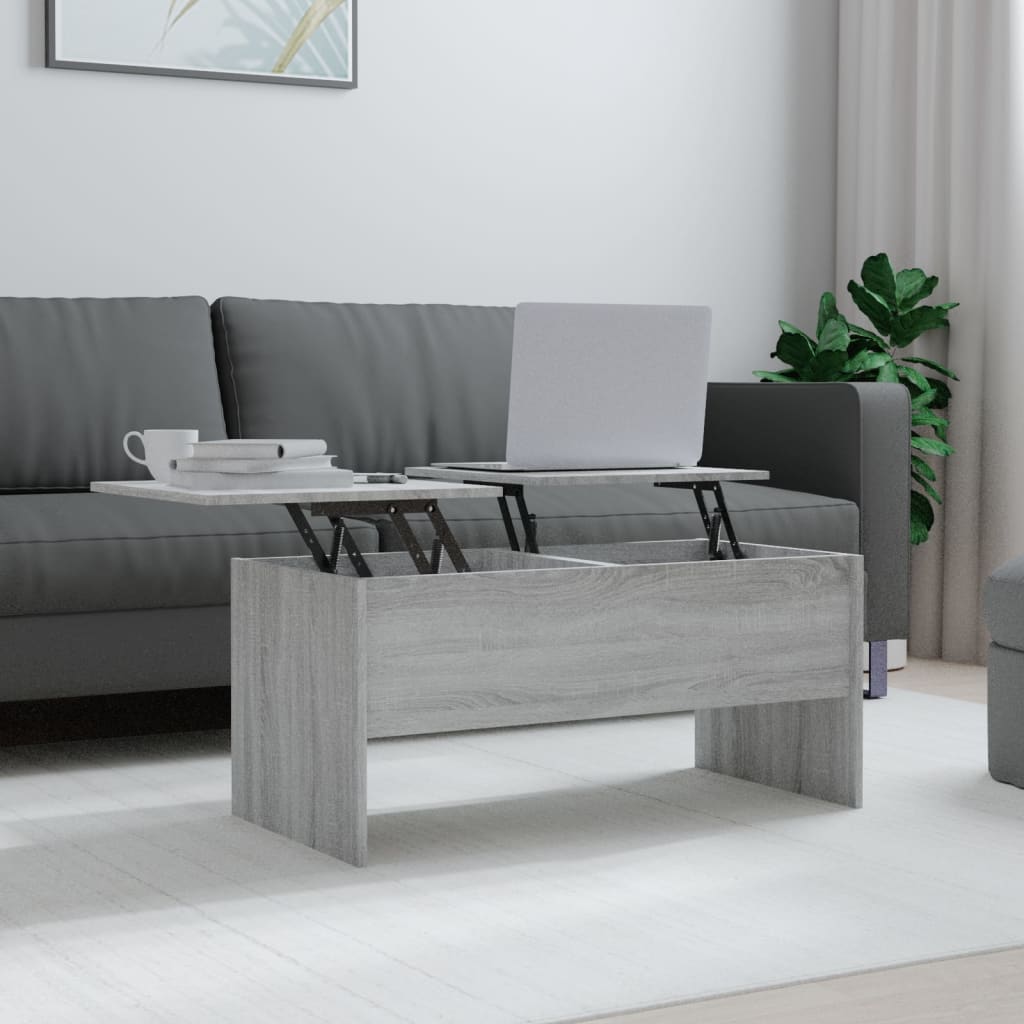 Salongbord Sofabord Sonoma Grå 102x50,5x46,5 cm