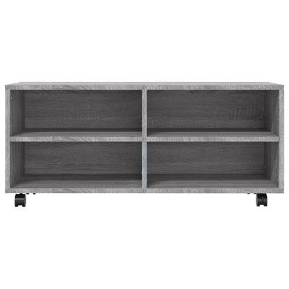 TV-Møbel Sonoma Grå Tv-benk med hjul 90x35x35 cm
