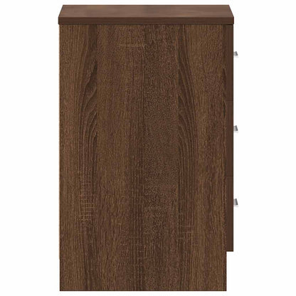 Nattbord Sengbord Brun Eik 38x35x56 cm