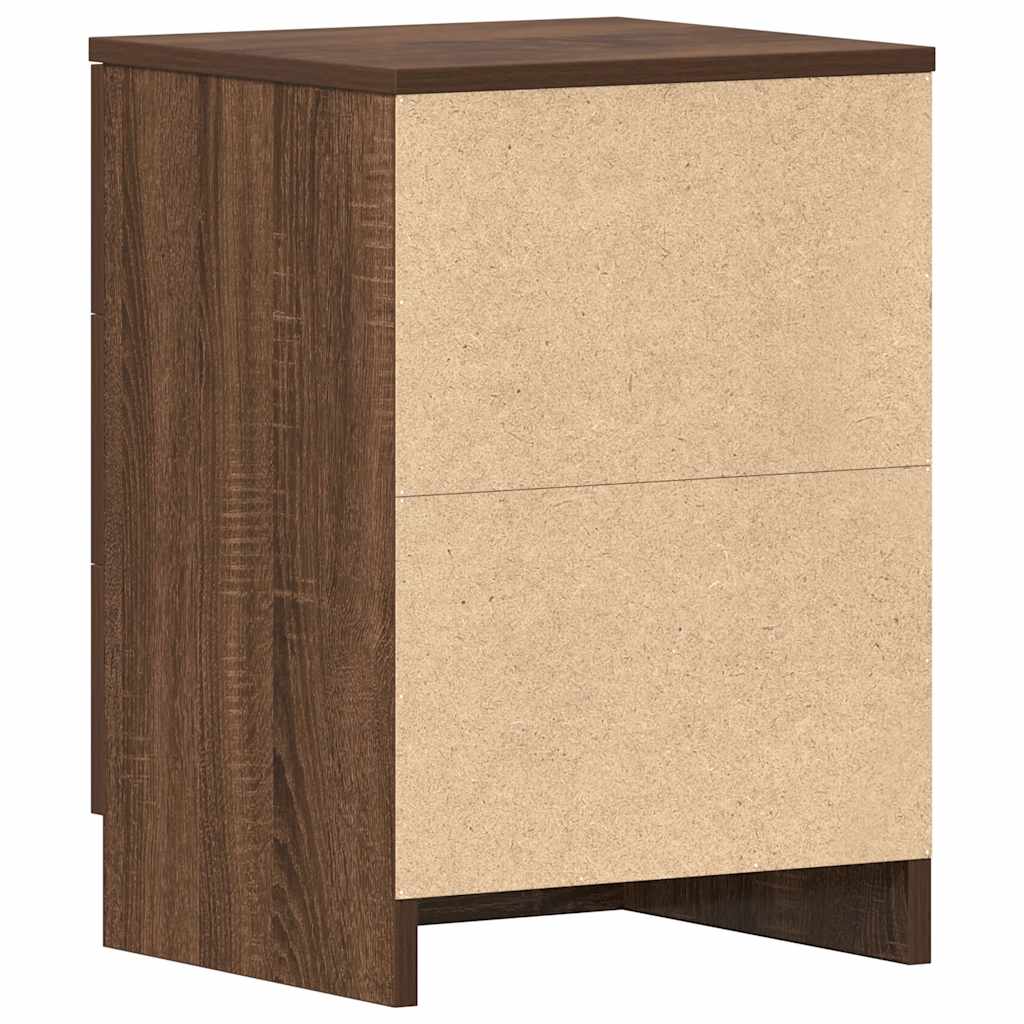 Nattbord Sengbord Brun Eik 38x35x56 cm