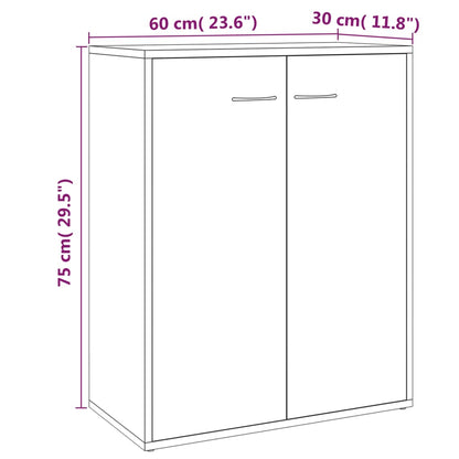 Skjenk Sonoma Grå 60x30x75 cm