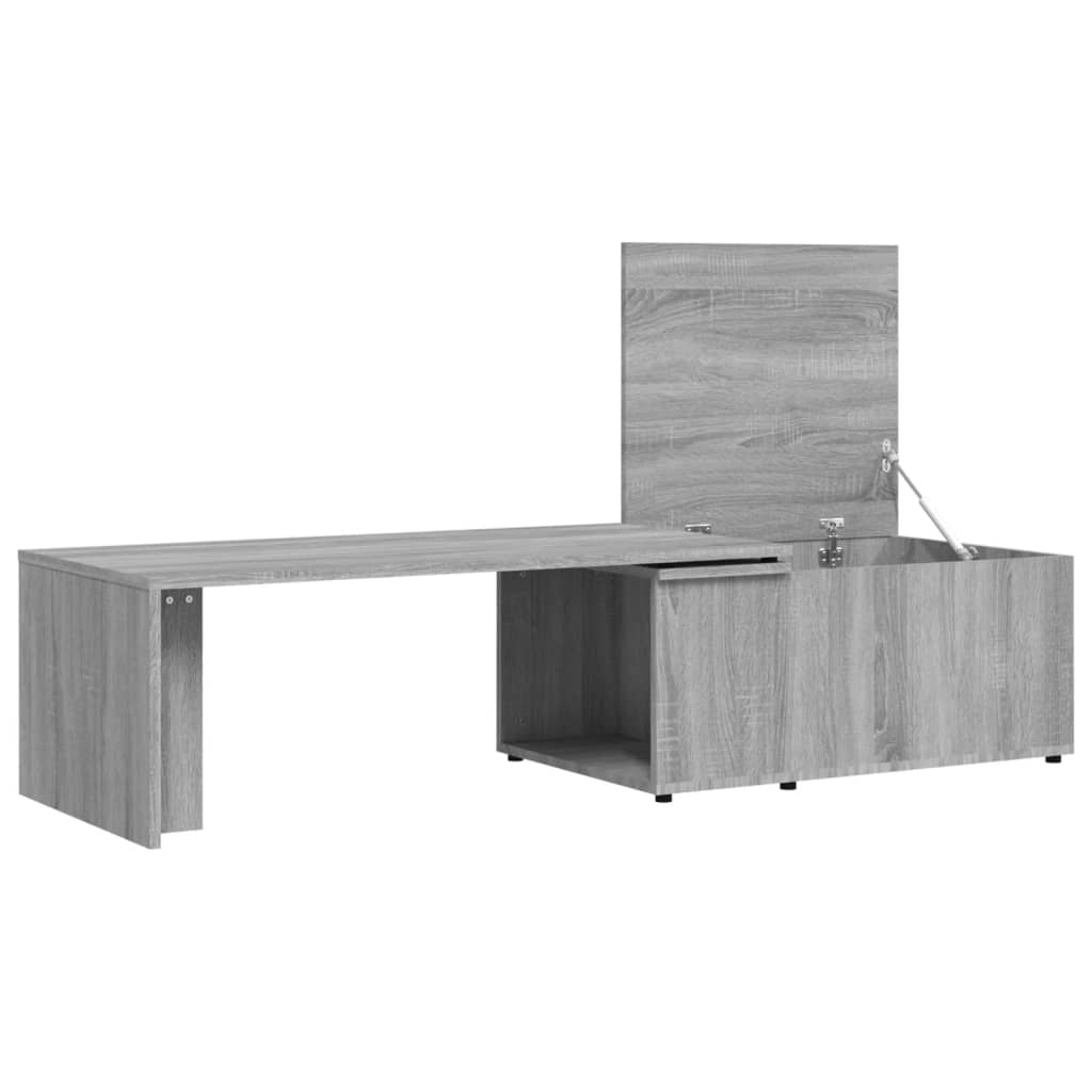 Salongbord Sofabord Sonoma Grå 150x50x35 cm