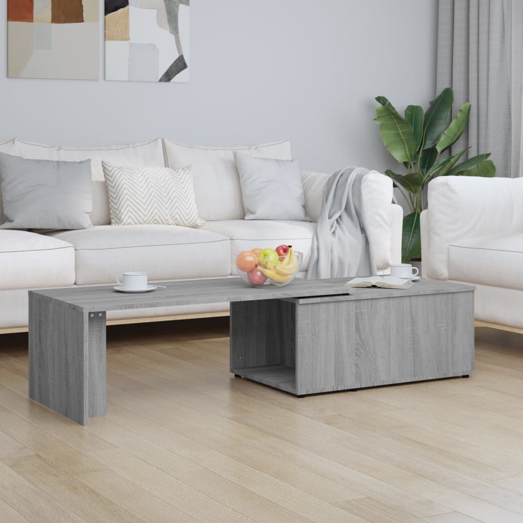 Salongbord Sofabord Sonoma Grå 150x50x35 cm