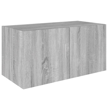 Veggskap grå sonoma 80x39x40 cm konstruert tre