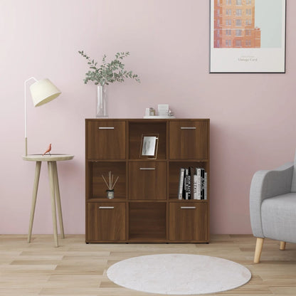 Bokhylle Brun Eik 90x30x90 cm
