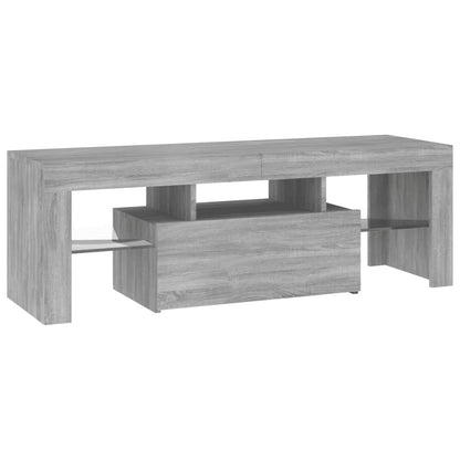 TV-Møbel Sonoma Grå TV-benk med LED-lys 120x35x40 cm