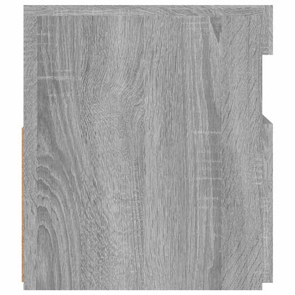 TV-Møbel Sonoma Grå Tv-benk med LED-lys 90x35x40 cm