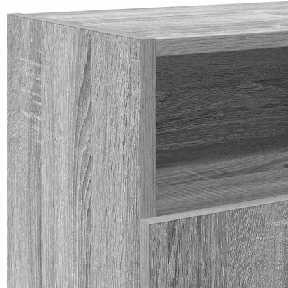 TV-Møbel Sonoma Grå TV-benk med LED-lys 120x30x50 cm