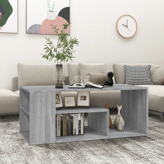 Salongbord Sofabord Sonoma Grå 100x50x40 cm
