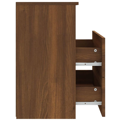 Nattbord Sengbord Brun Eik 50x32x60 cm