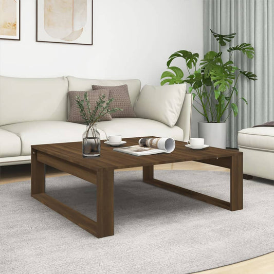 Salongbord Sofabord Brun Eik 100x100x35 cm