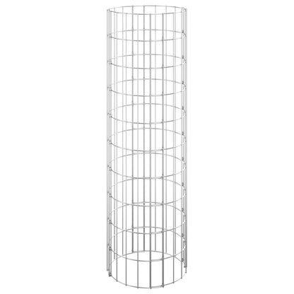 Sirkulær gabion høybed 3 stk galvanisert stål Ø30x100 cm