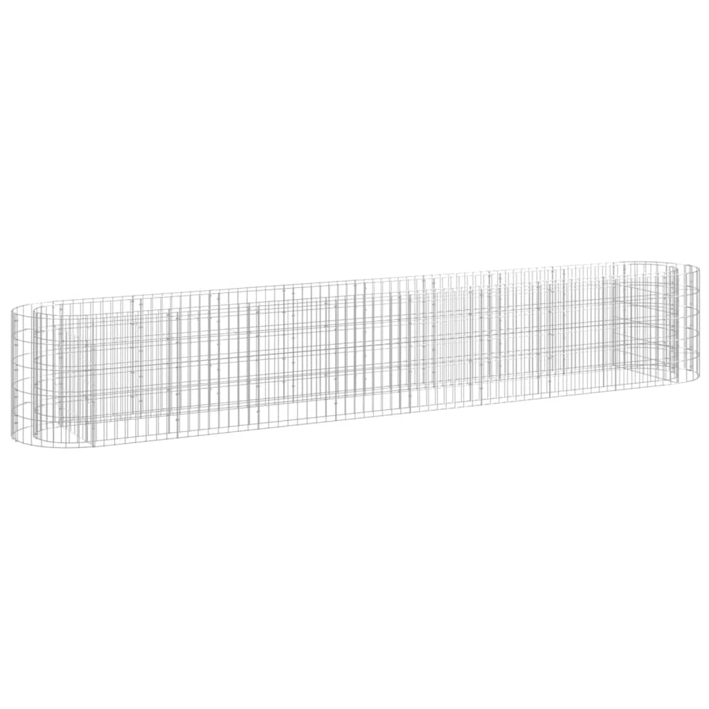 Gabion høybed galvanisert jern 330x50x50 cm