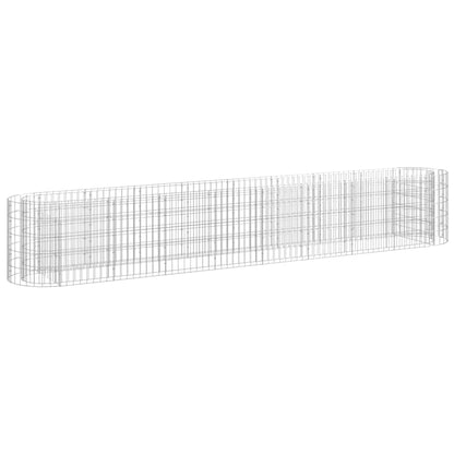 Gabion høybed galvanisert jern 330x50x50 cm