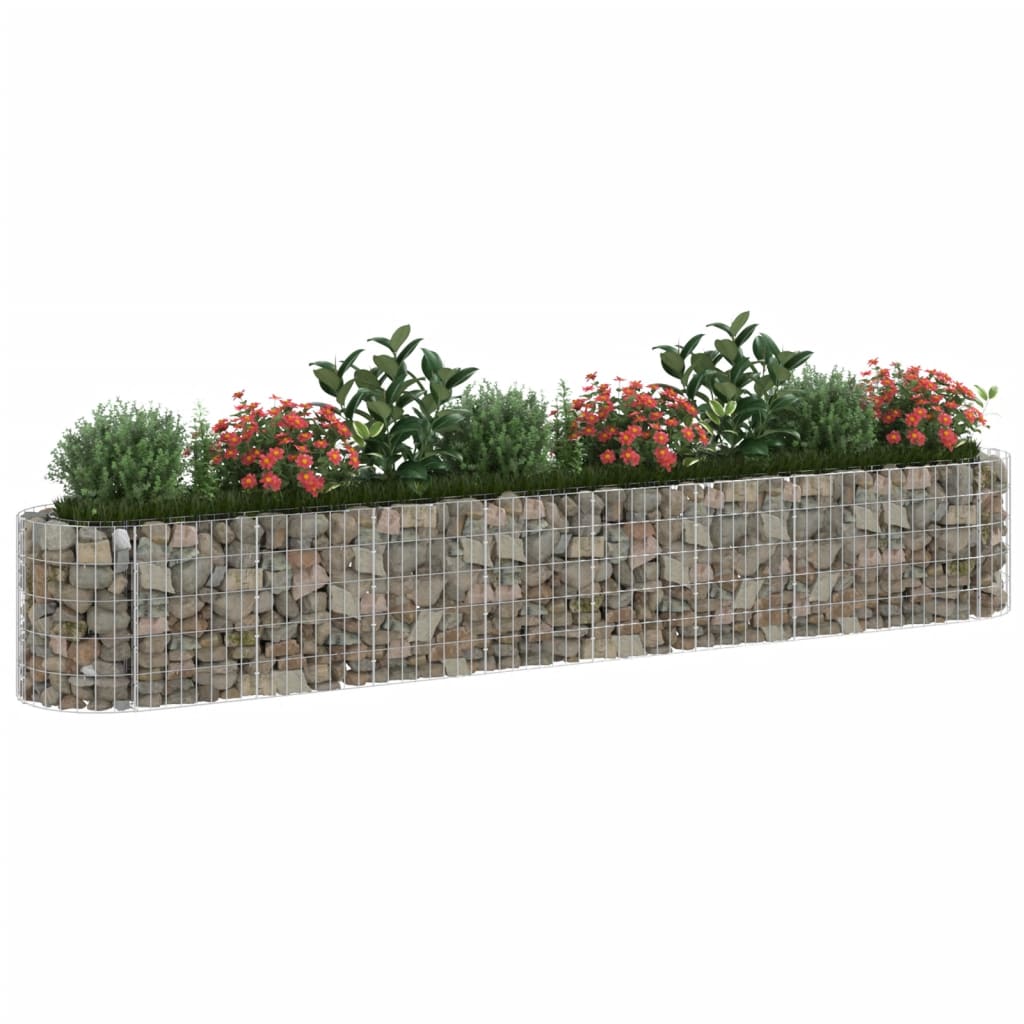 Gabion høybed galvanisert jern 330x50x50 cm