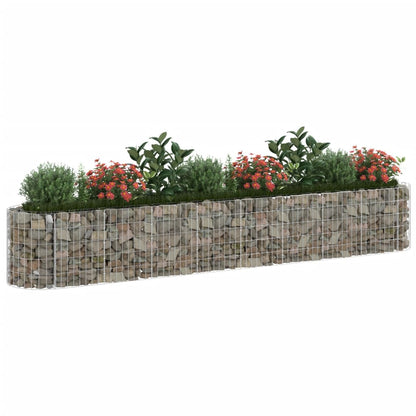 Gabion høybed galvanisert jern 330x50x50 cm