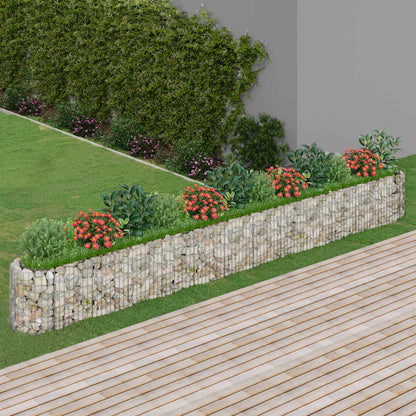 Gabion høybed galvanisert jern 470x50x50 cm