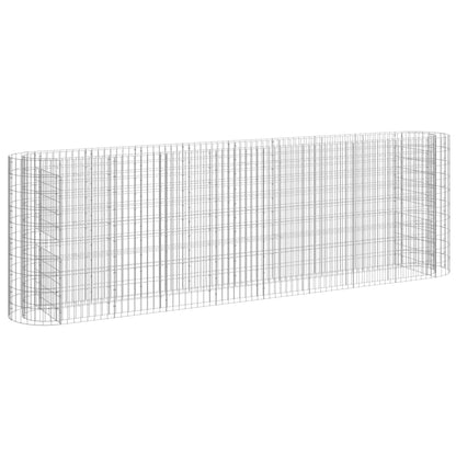Gabion høybed galvanisert jern 330x50x100 cm