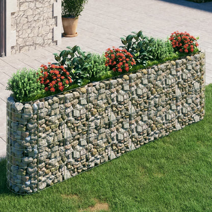 Gabion høybed galvanisert jern 330x50x100 cm