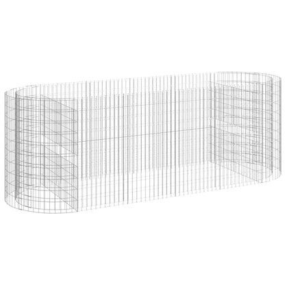 Gabion høybed galvanisert jern 300x100x100 cm