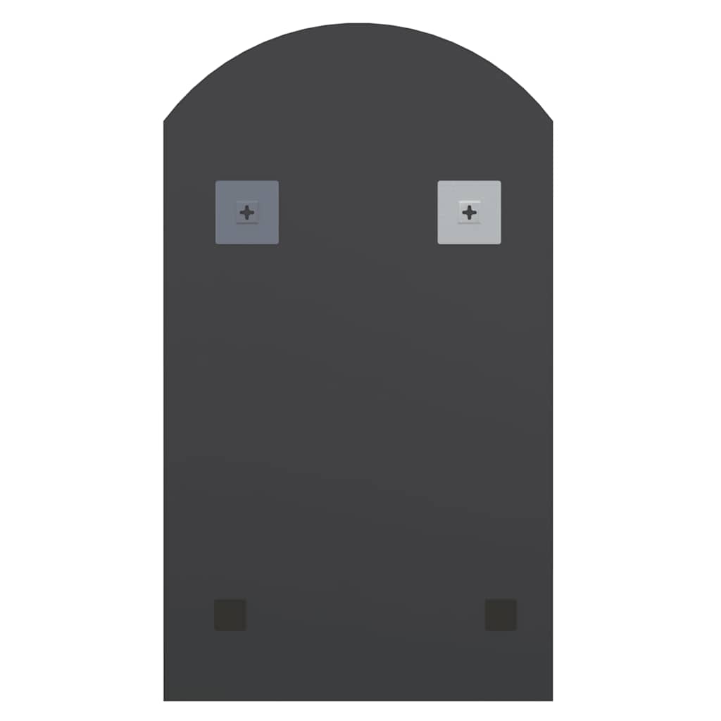 Veggspeil med LED-lys 70x40 cm glass oval