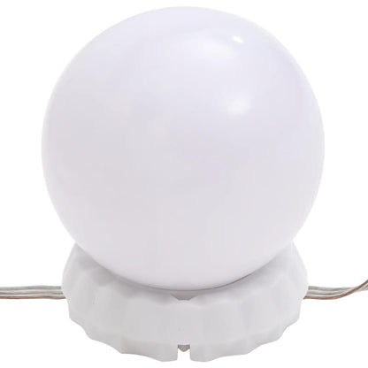 Veggspeil med LED-lys 90x45 cm glass oval