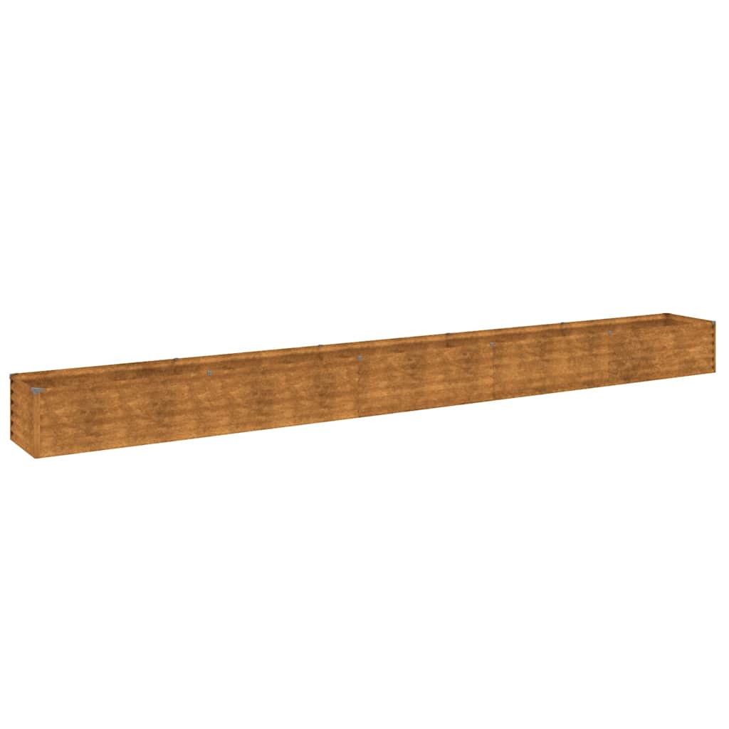 Høybed til hage 482x50x36 cm cortenstål