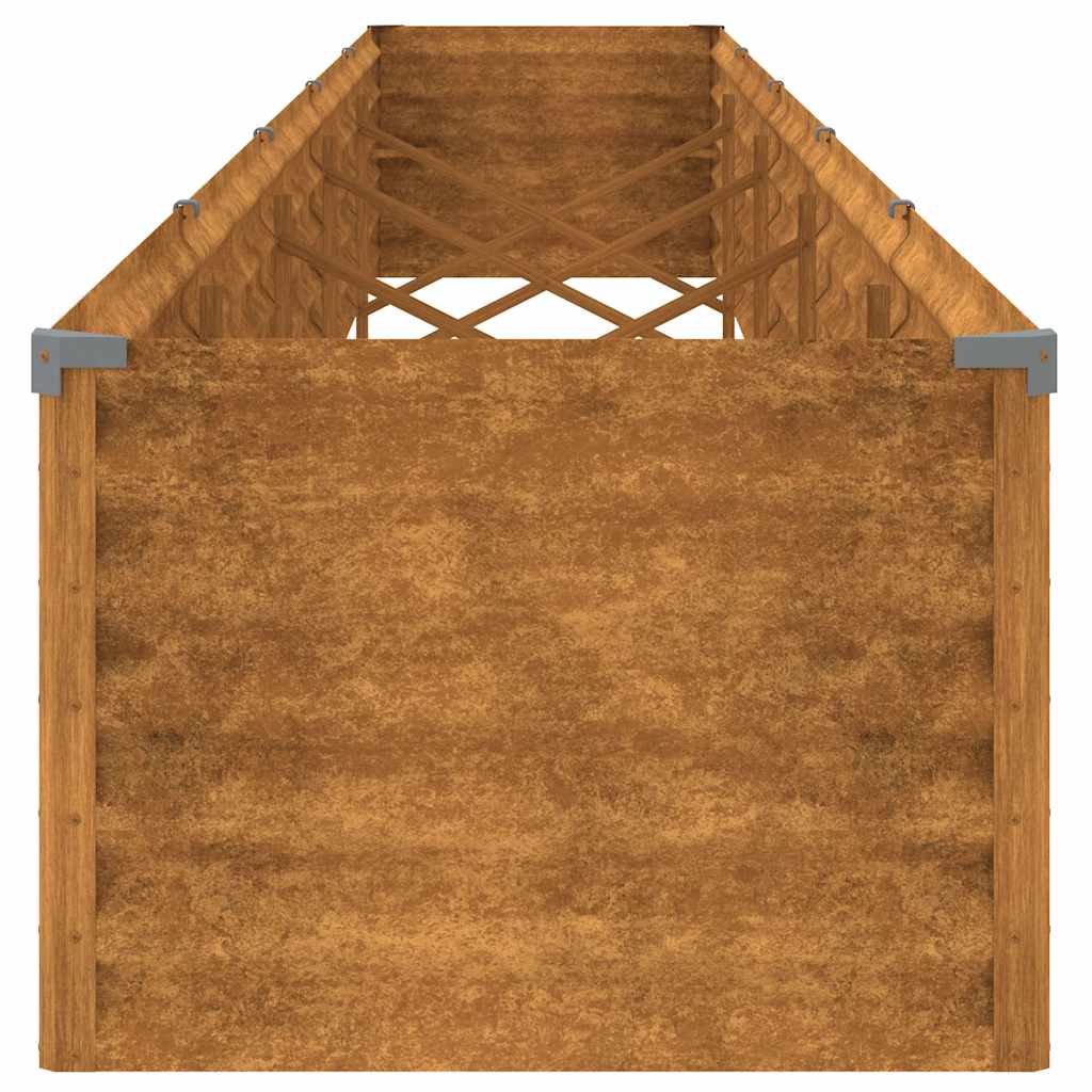 Høybed til hage 482x50x36 cm cortenstål