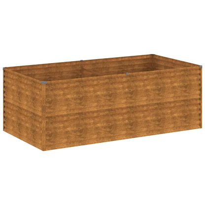 Høybed 196x100x69 cm cortenstål