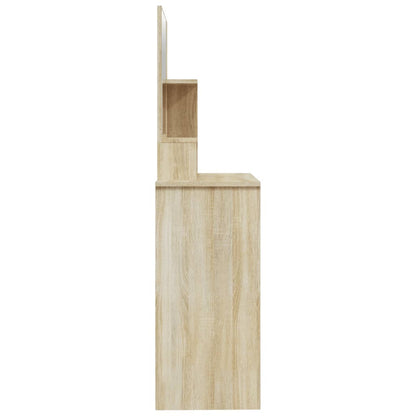 Sminkebord Sonoma Eik speil 86,5x35x136 cm