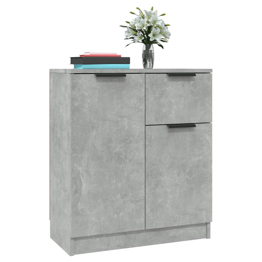 Skjenk betonggrå 60x30x70 cm konstruert tre