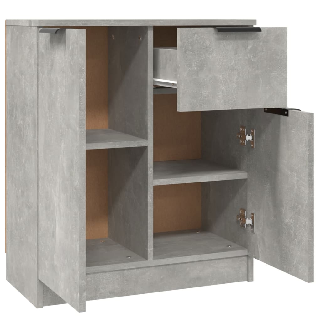 Skjenk betonggrå 60x30x70 cm konstruert tre