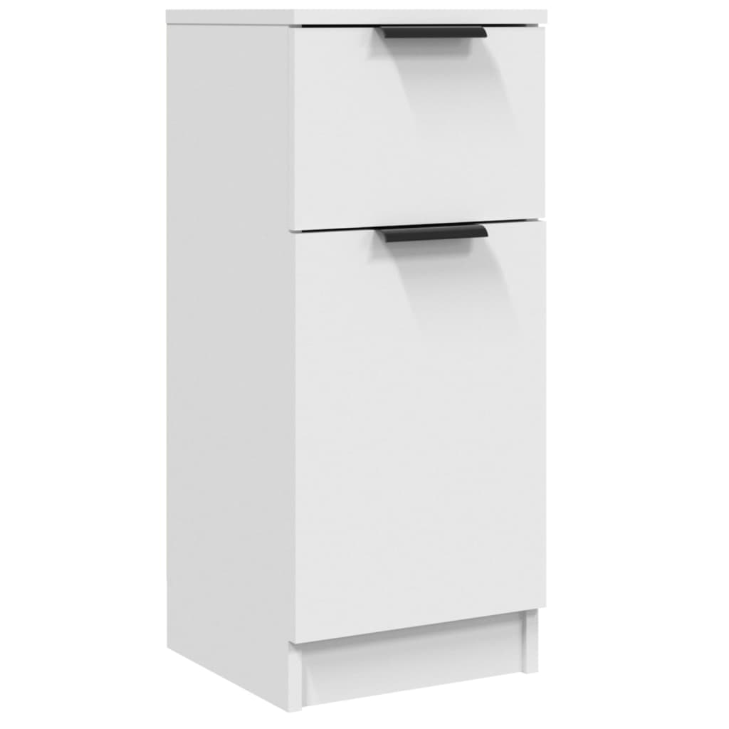 Skjenk hvit 30x30x70 cm konstruert tre