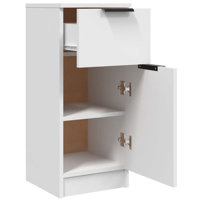 Skjenk hvit 30x30x70 cm konstruert tre