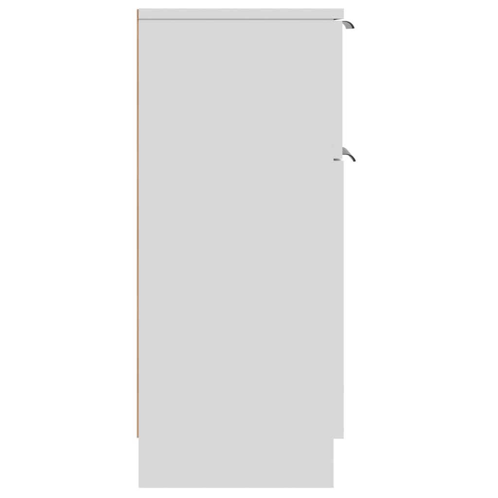 Skjenk hvit 30x30x70 cm konstruert tre