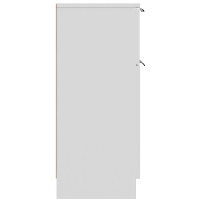 Skjenk hvit 30x30x70 cm konstruert tre