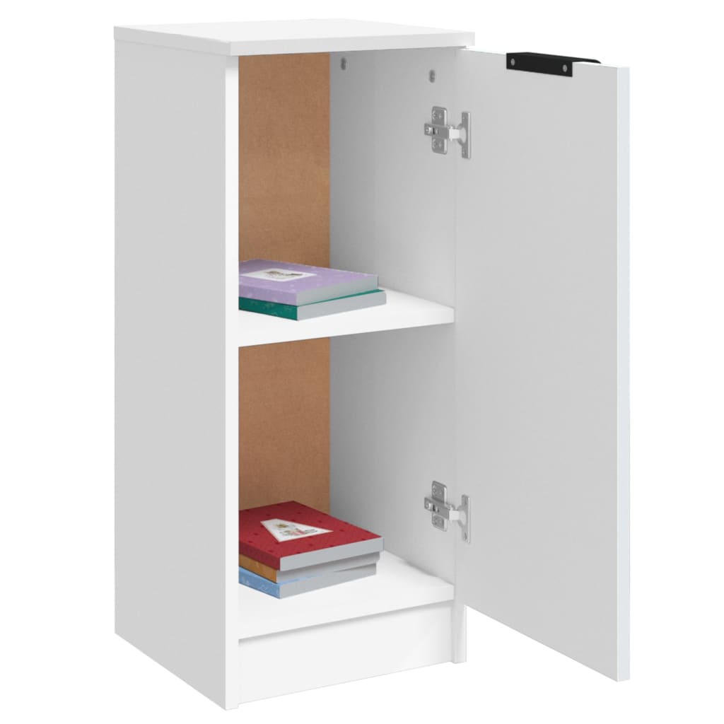 Skjenk hvit 30x30x70 cm konstruert tre