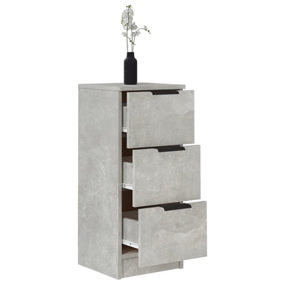 Kommode Betonggrå 2 stk 30x30x70 cm