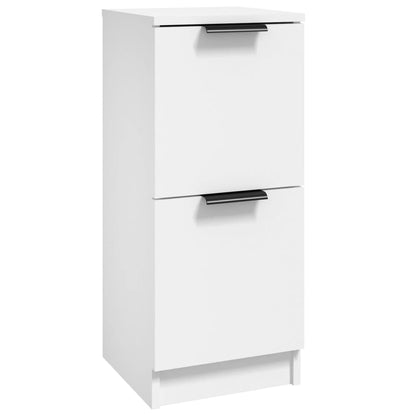 Skjenk hvit 30x30x70 cm konstruert tre