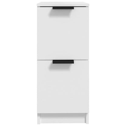 Skjenk hvit 30x30x70 cm konstruert tre