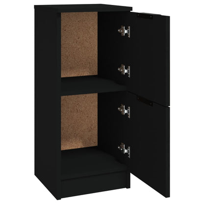 Skjenk svart 30x30x70 cm konstruert tre