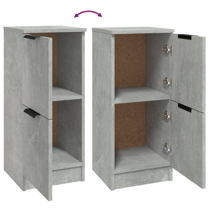 Kommode Betonggrå 2 stk 30x30x70 cm
