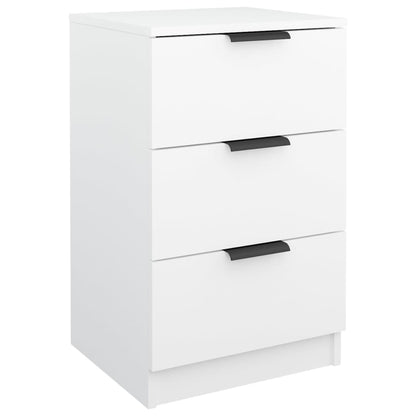 Nattbord Sengbord Hvit 40x36x65 cm