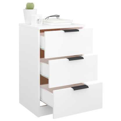 Nattbord Sengbord Hvit 40x36x65 cm