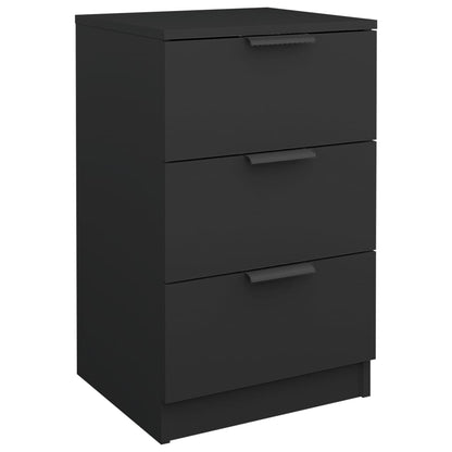 Nattbord Sengbord Svart 40x36x65 cm
